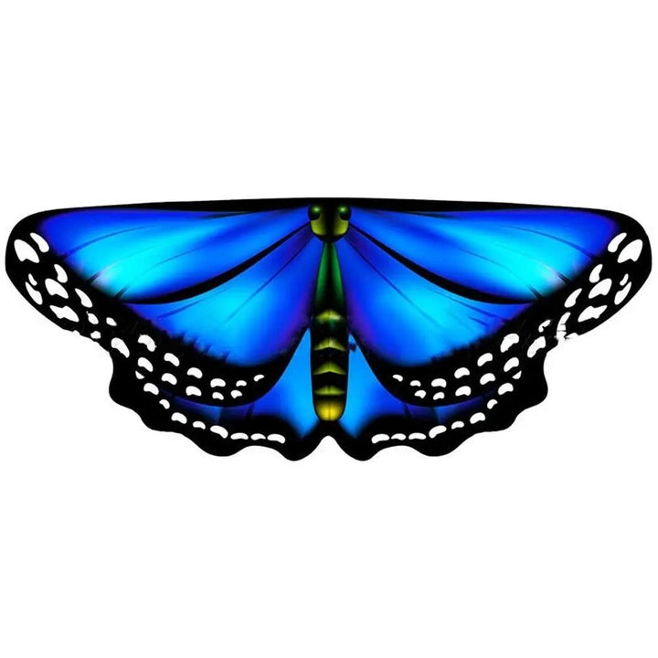 Butterfly Wings Cape Costume Seasonal | Finger Loops with Adjustable Collar Strap | Lightweight Breathable Polyester