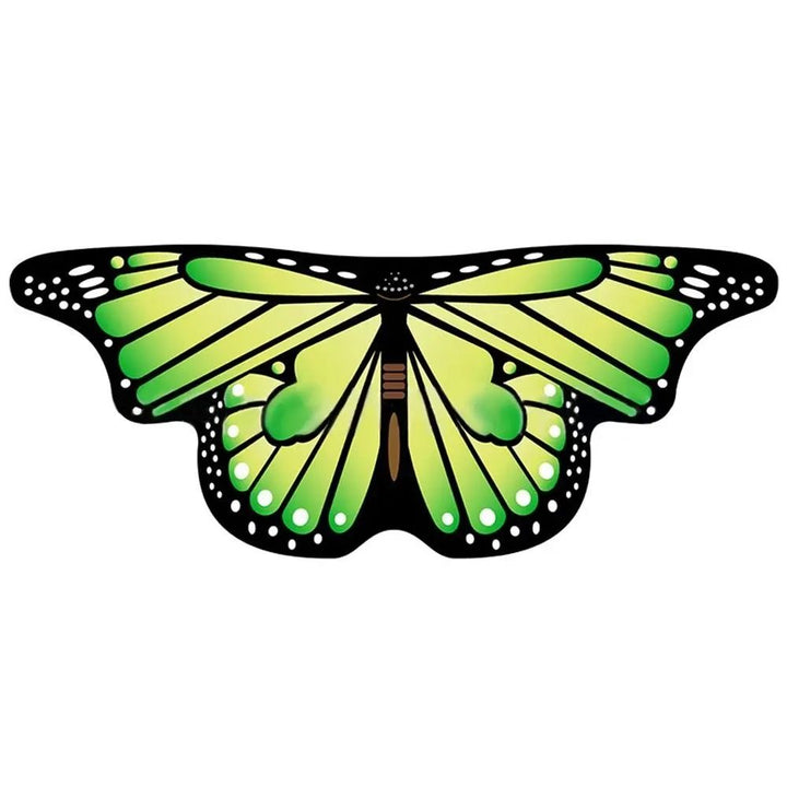 Butterfly Wings Cape Costume Seasonal | Finger Loops with Adjustable Collar Strap | Lightweight Breathable Polyester