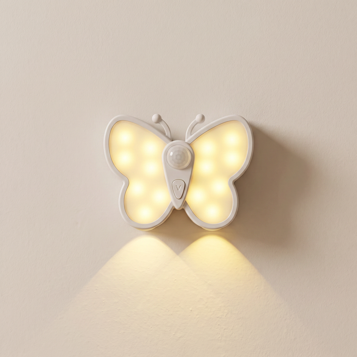 Butterfly Motion Sensor Night Light, Rechargeable Battery, Magnetic Mount, USB Charging 1