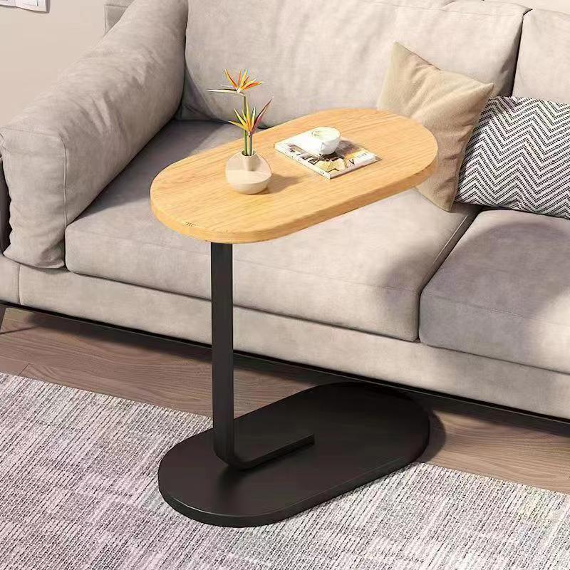 C-Table Top | Oval Grained Surface, Slide-Under Base