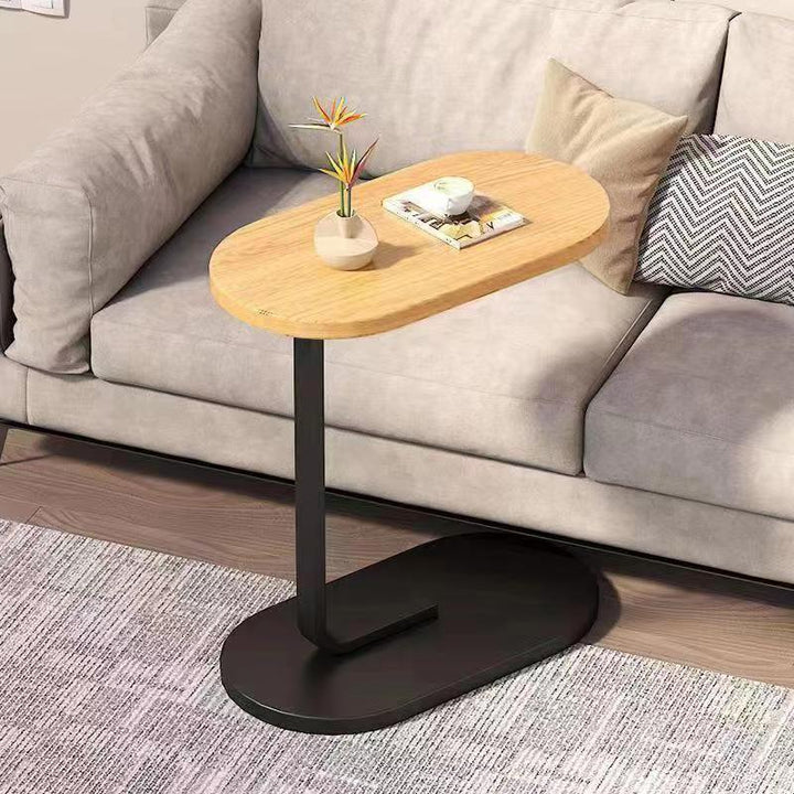 C-Table Top | Oval Grained Surface, Slide-Under Base
