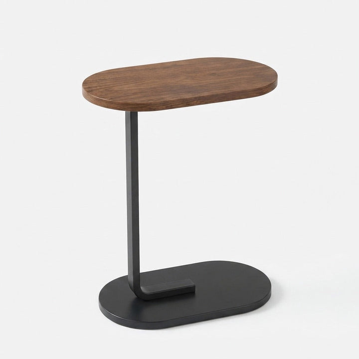 C-Table Top | Oval Grained Surface, Slide-Under Base