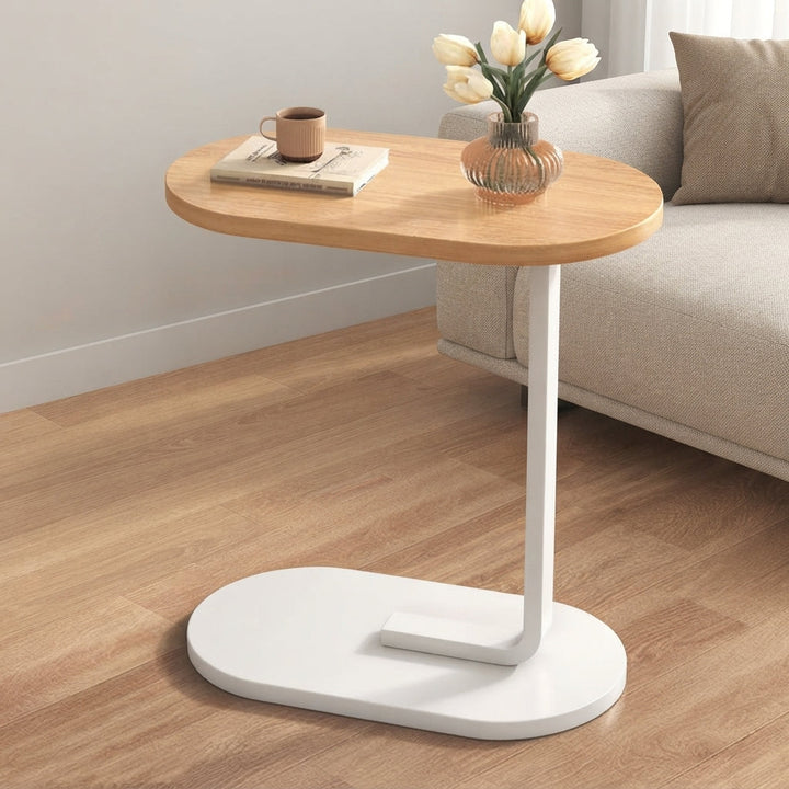 C-Table Top | Oval Grained Surface, Slide-Under Base