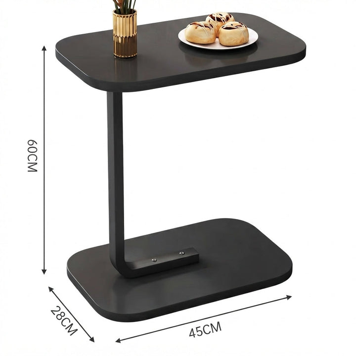 C-Table Top | Oval Grained Surface, Slide-Under Base