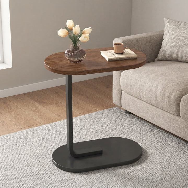 C-Table Top | Oval Grained Surface, Slide-Under Base