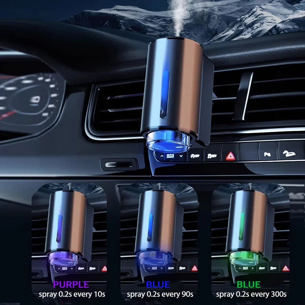 Car Air Freshener Aromatherapy Diffuser | USB Powered Vent Clip | Essential Oil Compatible, 3 Fragrance Levels, Quiet 4