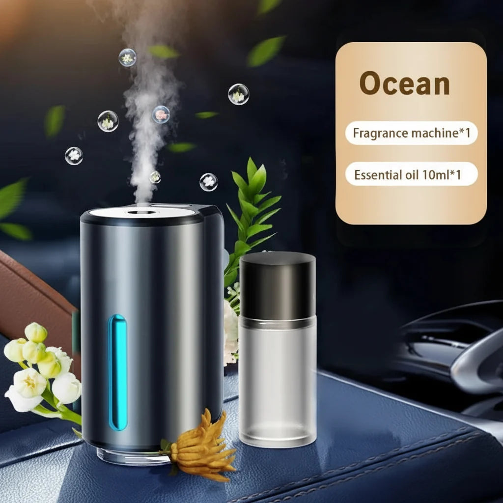 Car Air Freshener Aromatherapy Diffuser | USB Powered Vent Clip | Essential Oil Compatible, 3 Fragrance Levels, Quiet 7