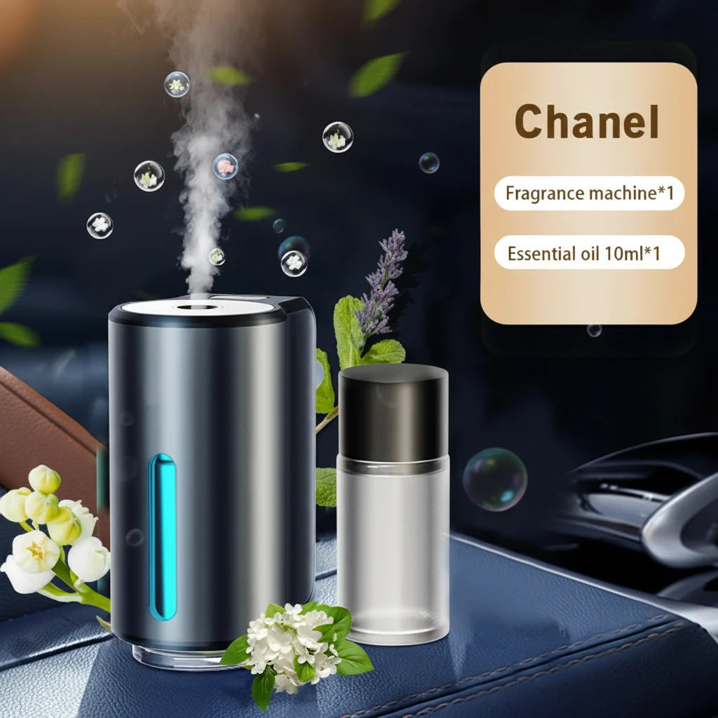 Car Air Freshener Aromatherapy Diffuser | USB Powered Vent Clip | Essential Oil Compatible, 3 Fragrance Levels, Quiet 8