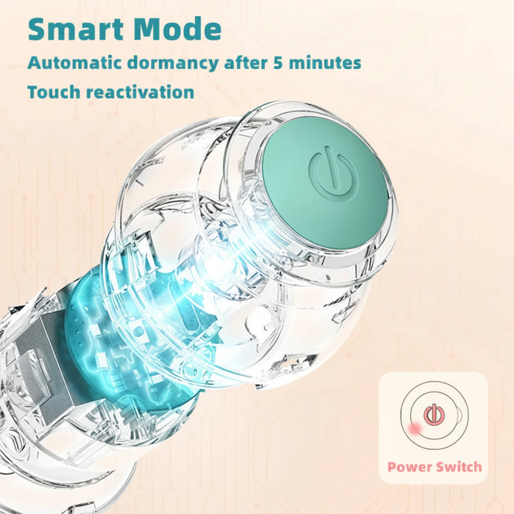 Interactive Rolling Cat Ball | Smart Touch Activation &amp; Obstacle Sensing | USB Rechargeable Automatic Pet Toy for Cats 7
