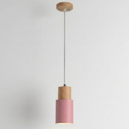Nordelle | Nordic LED Pendant Light | Wood & Iron