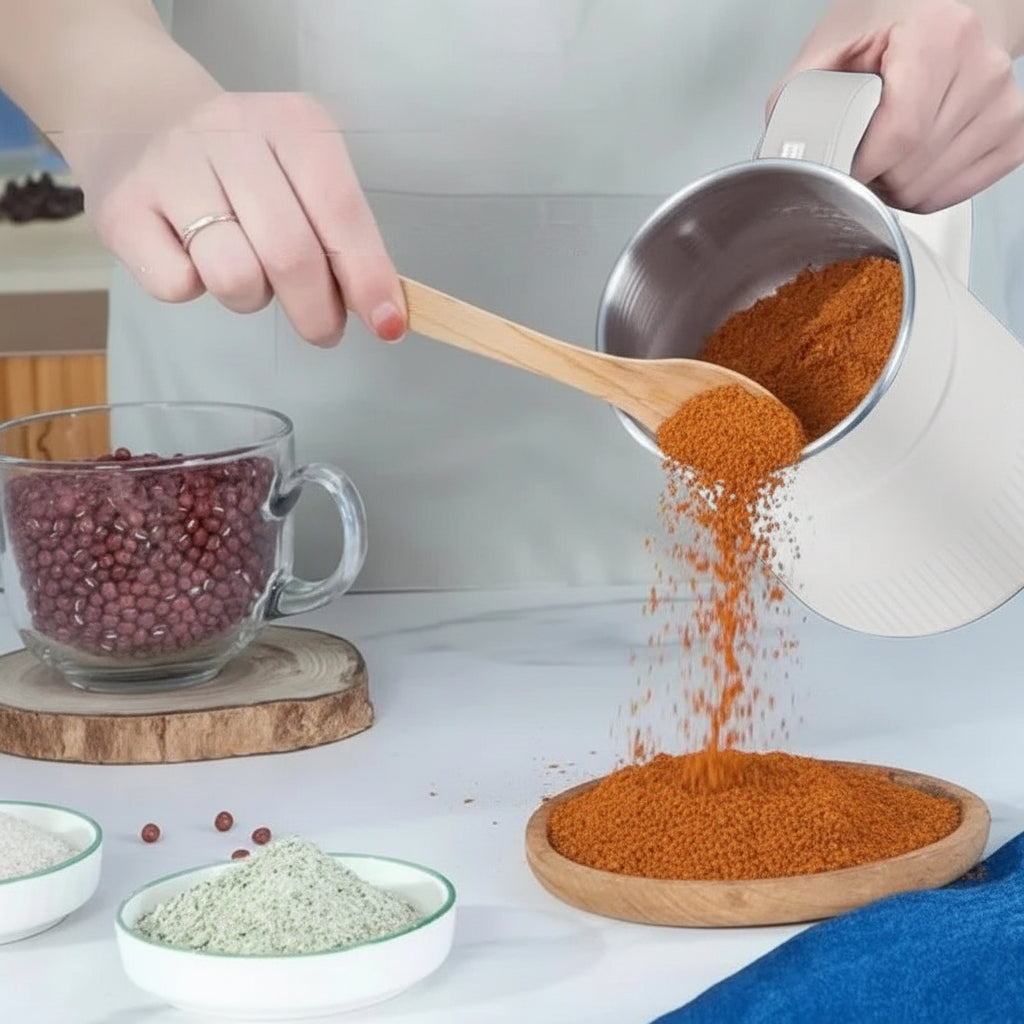 Electric Coffee Grinder | One-Button Portable Grain Mill for Grains, Seeds and Legumes | Easy-Clean Detachable Parts 7