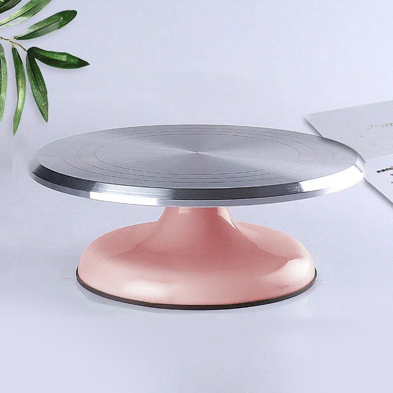 Cake Turntable Cake Mounting Table | Aluminum Alloy Rotating Stand