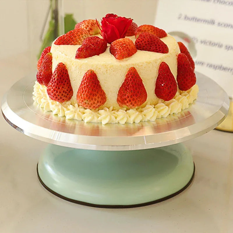 Cake Turntable Cake Mounting Table | Aluminum Alloy Rotating Stand
