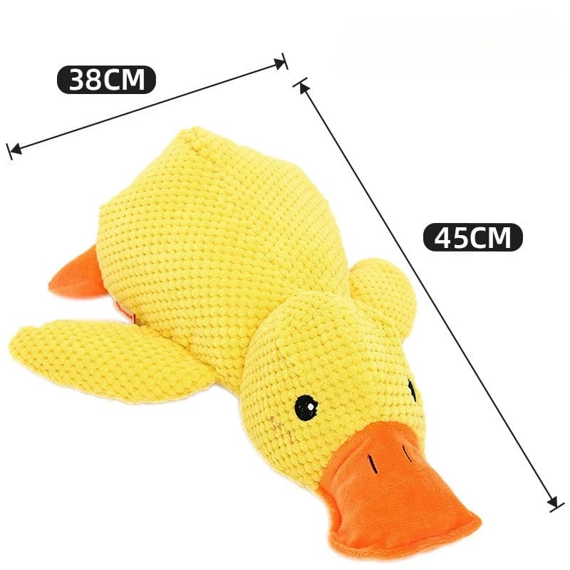 Calming Plush Duck Dog Toy | Soft Bite-Resistant Fabric | Reduces Anxiety for Deeper, Calmer Sleep and Safe for Teeth and Gums