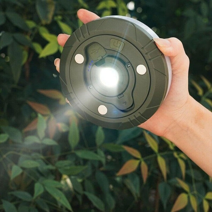 Camping Lamp | 4-in-1 LED Light with Retractable String & Power Bank