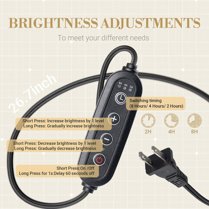 Electric Candle Warmer Lamp | Top-Down Wax Melting, Dimmer &amp; 2/4/8 Hour Timer | Flameless Fragrance Table Light 18