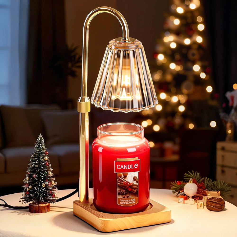 Electric Candle Warmer Lamp | Top-Down Wax Melting, Dimmer &amp; 2/4/8 Hour Timer | Flameless Fragrance Table Light 4
