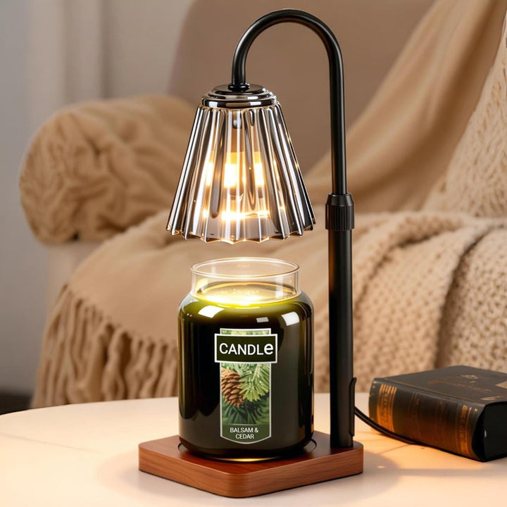 Electric Candle Warmer Lamp | Top-Down Wax Melting, Dimmer &amp; 2/4/8 Hour Timer | Flameless Fragrance Table Light 3