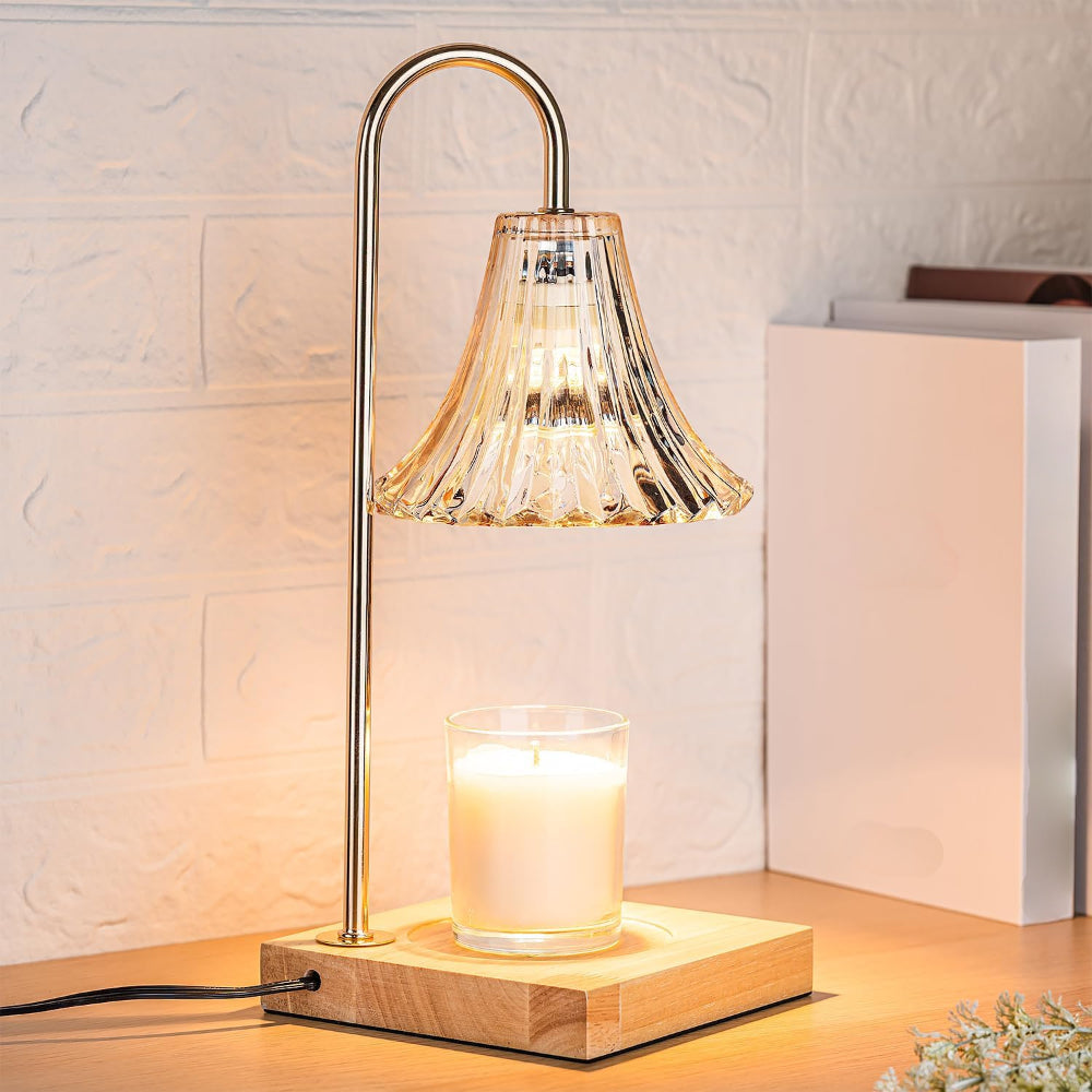 Electric Candle Warmer Lamp | Top-Down Wax Melting, Dimmer &amp; 2/4/8 Hour Timer | Flameless Fragrance Table Light 7
