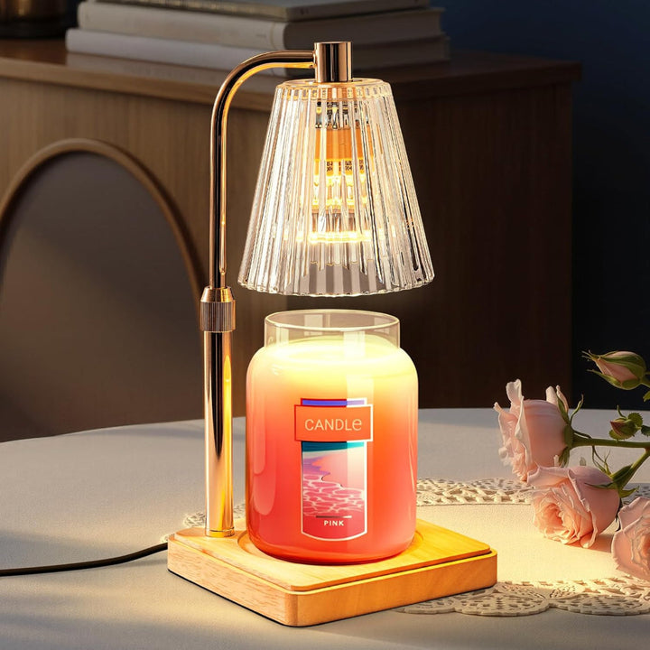 Electric Candle Warmer Lamp | Top-Down Wax Melting, Dimmer &amp; 2/4/8 Hour Timer | Flameless Fragrance Table Light 5