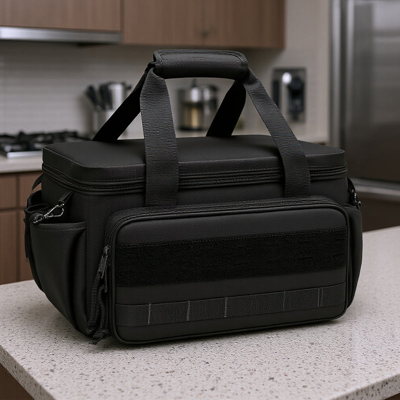Canvas Tool Bag Set | MOLLE Expandable Organiser, Reinforced Handles & Shoulder Strap | Storage for Hand & Power Tools