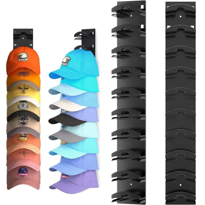 Cap Organizer for the Wall – 10 Caps Ready to Grab, No More Bent Brims 5