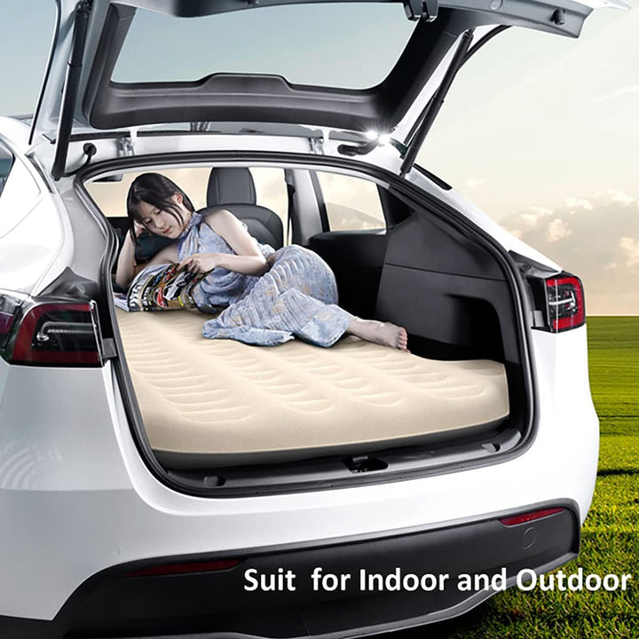 Car Air Mattress for Tesla Model Y With Headrest | Electric Pump | 12V Cigarette Lighter