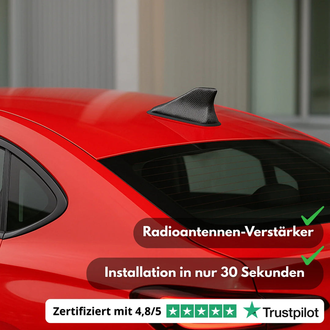 Car Antenna Signal Booster | Aerodynamic Roof-Mount Design | Easy Install, Stable Reception, Fits Vehicles From 2007