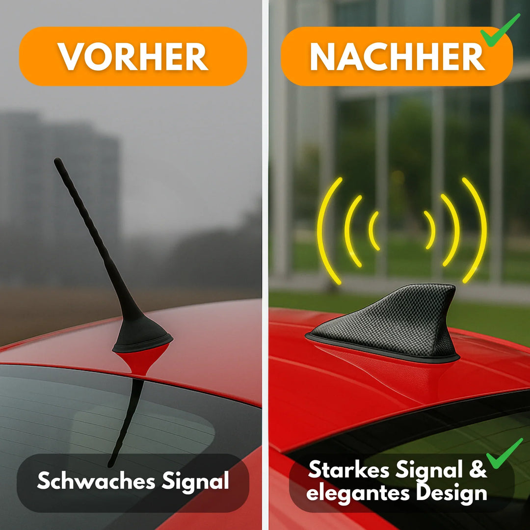 Car Antenna Signal Booster | Aerodynamic Roof-Mount Design | Easy Install, Stable Reception, Fits Vehicles From 2007