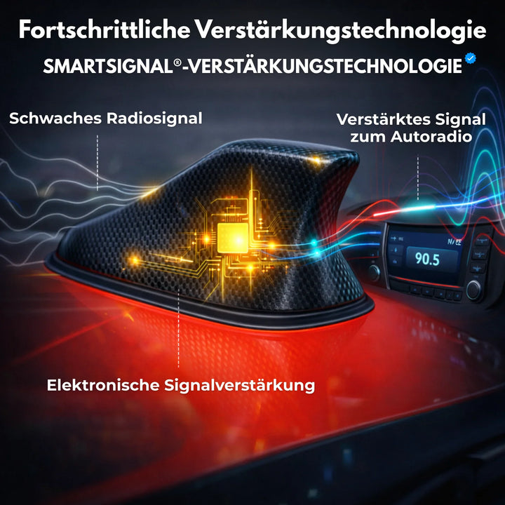 Car Antenna Signal Booster | Aerodynamic Roof-Mount Design | Easy Install, Stable Reception, Fits Vehicles From 2007