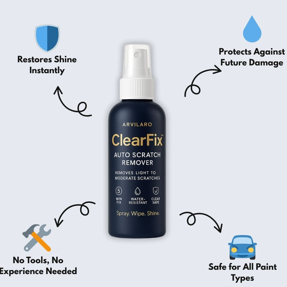 Car Scratch Remover Spray, 2-Bottle Set | Works on All Paint Finishes | Removes Light to Moderate Scratches in Minutes