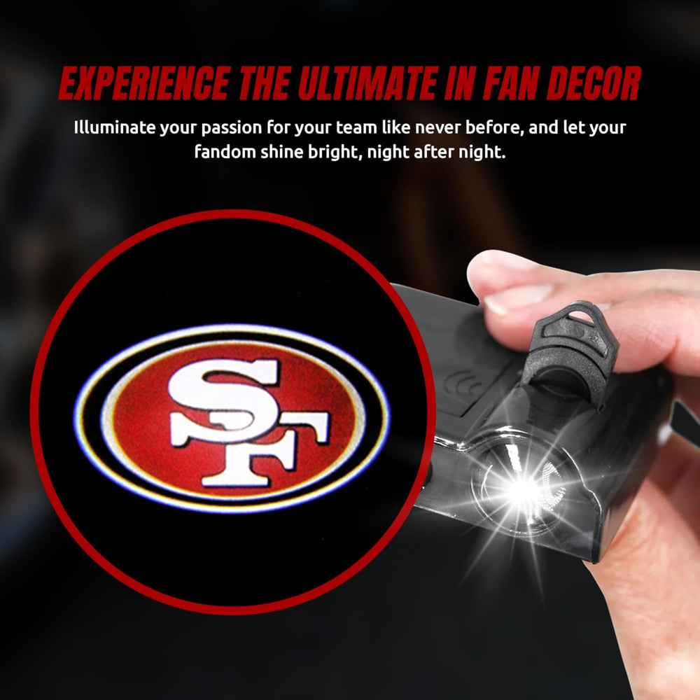 Car Door Light LED Projector | Wireless Battery Powered Entry Courtesy Light | Adhesive Mount No Drilling Required 35