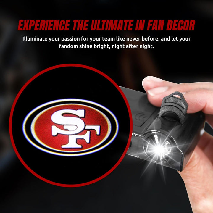 Car Door Light LED Projector | Wireless Battery Powered Entry Courtesy Light | Adhesive Mount No Drilling Required 35