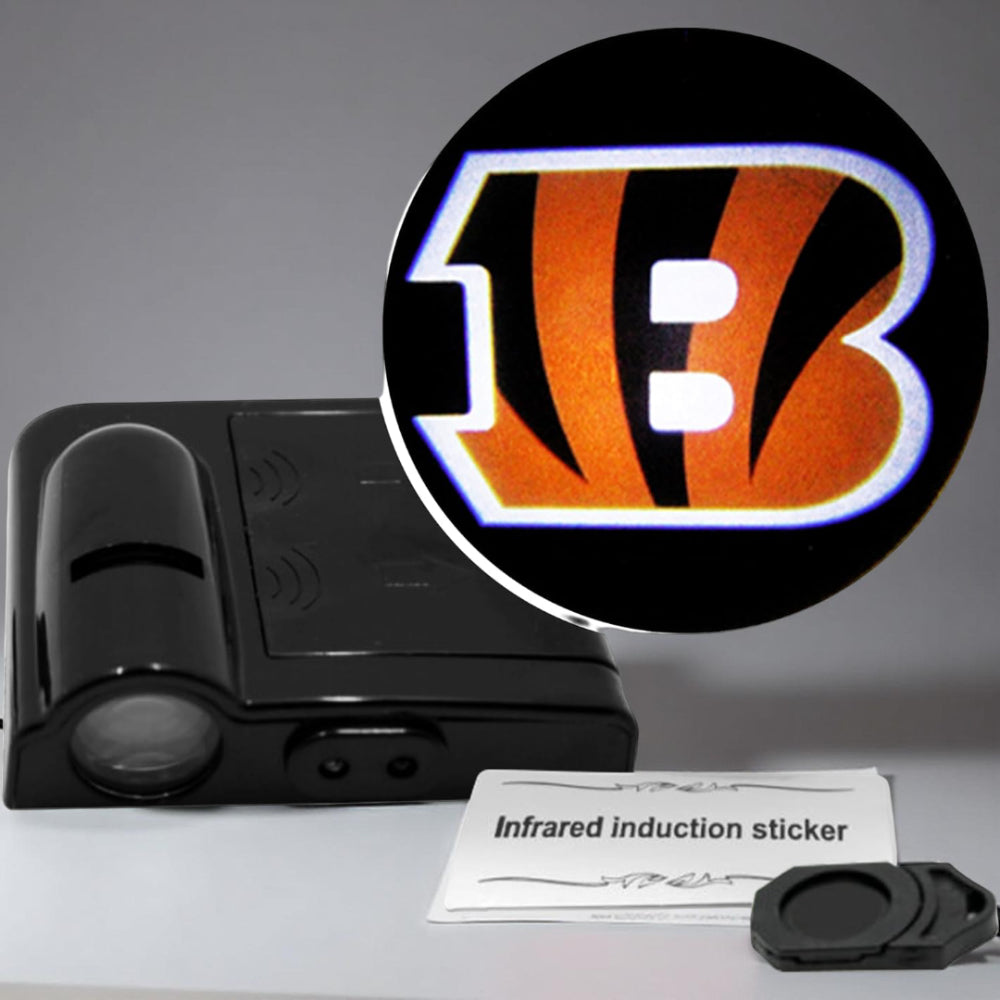 Car Door Light LED Projector | Wireless Battery Powered Entry Courtesy Light | Adhesive Mount No Drilling Required 9
