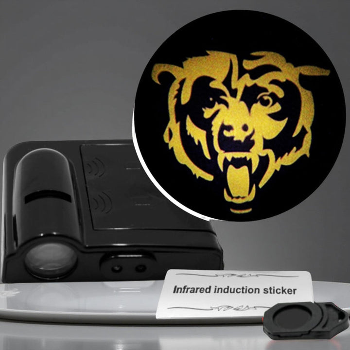 Car Door Light LED Projector | Wireless Battery Powered Entry Courtesy Light | Adhesive Mount No Drilling Required 8
