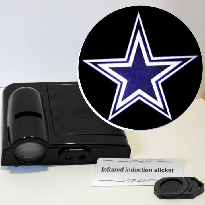 Car Door Light LED Projector | Wireless Battery Powered Entry Courtesy Light | Adhesive Mount No Drilling Required 1