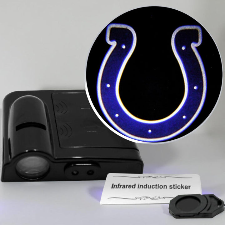 Car Door Light LED Projector | Wireless Battery Powered Entry Courtesy Light | Adhesive Mount No Drilling Required 14
