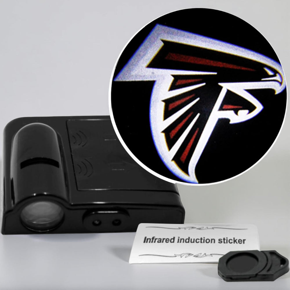 Car Door Light LED Projector | Wireless Battery Powered Entry Courtesy Light | Adhesive Mount No Drilling Required 4