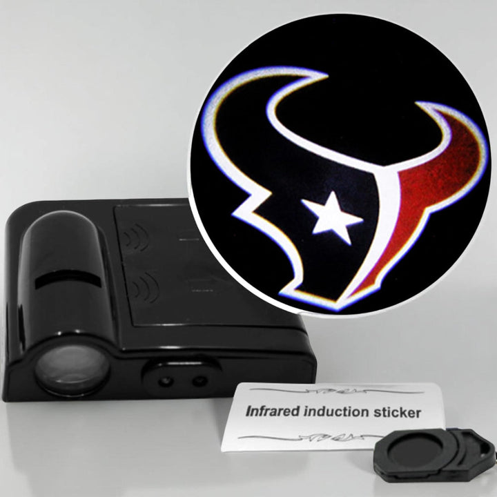 Car Door Light LED Projector | Wireless Battery Powered Entry Courtesy Light | Adhesive Mount No Drilling Required 13