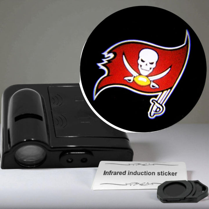 Car Door Light LED Projector | Wireless Battery Powered Entry Courtesy Light | Adhesive Mount No Drilling Required 30