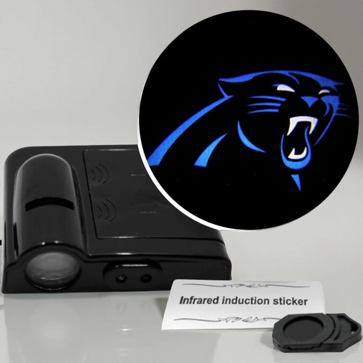 Car Door Light LED Projector | Wireless Battery Powered Entry Courtesy Light | Adhesive Mount No Drilling Required 7