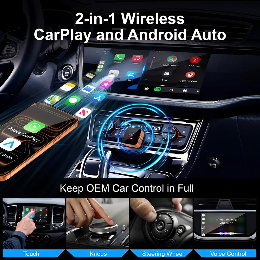 Wireless CarPlay Adapter Mini USB | Dual Band 2.4GHz/5GHz Signal | Converts Wired CarPlay to Wireless Instantly 3