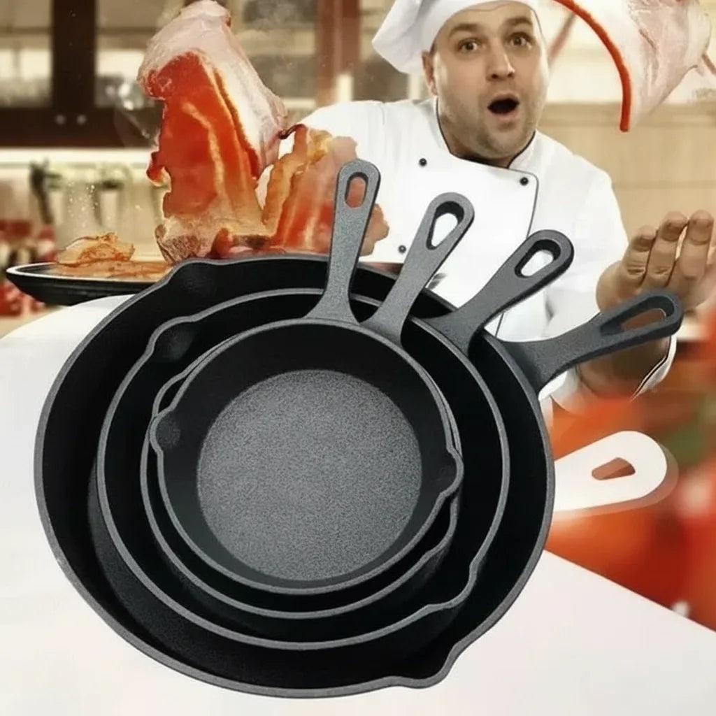 Cast Iron Pan Set for Gas | Non-Stick Skillet Collection