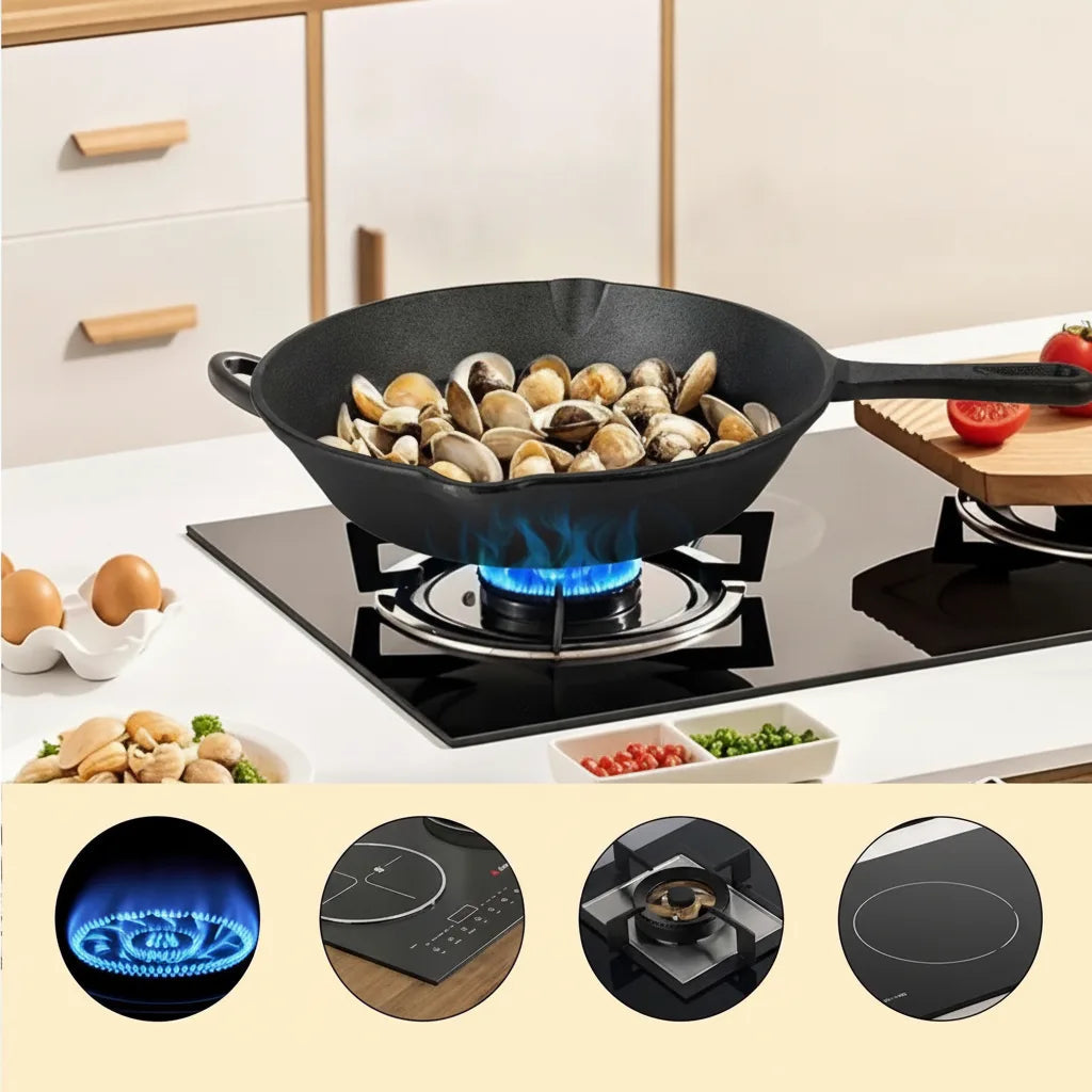 Cast Iron Pan Set for Gas | Non-Stick Skillet Collection