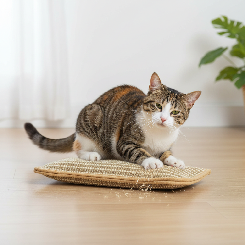Cat Scratching Pillow Catnip Infused Textured Scratcher