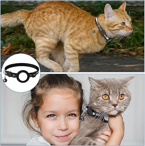 Cat collar with GPS mount and safety buckle 6