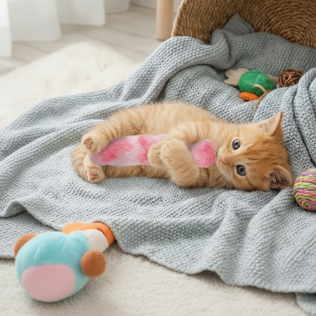 Catnip Pillow Cat Toy Plush | Interactive Kick Chew Toy | Soft Plush Catnip Filled for Indoor Kittens and Adult Cats 4