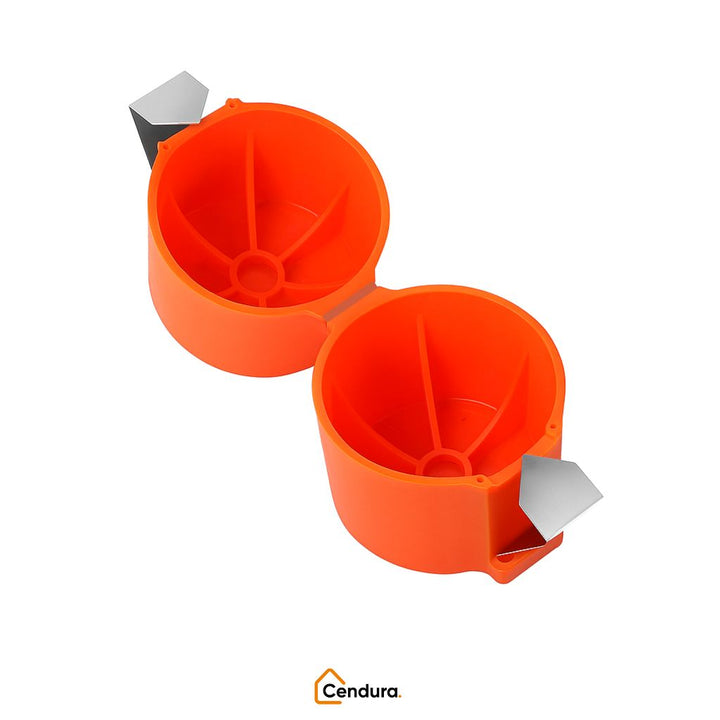 Egg Opener with Stainless Steel Press &amp; Yolk Separator | Orange, Yellow, Pink | 6.5 x 7 cm, Food-Safe, Dishwasher-Safe 10