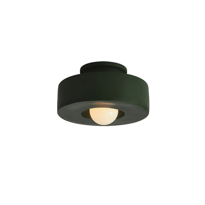 Cylindrical Ceiling Light Metal Resin | Nordic Geometric Design for Hallways &amp; Bedrooms | Dimmable E27 Warm Glow 10
