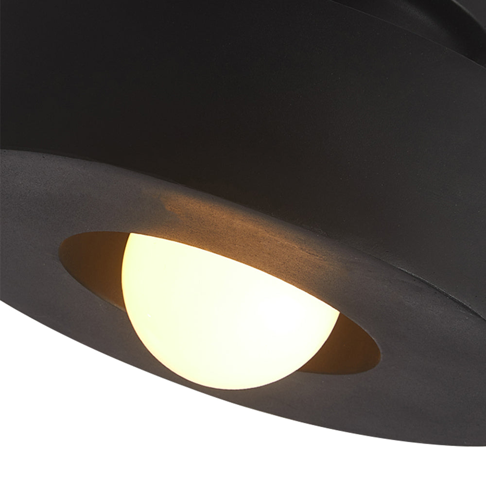Cylindrical Ceiling Light Metal Resin | Nordic Geometric Design for Hallways &amp; Bedrooms | Dimmable E27 Warm Glow 12